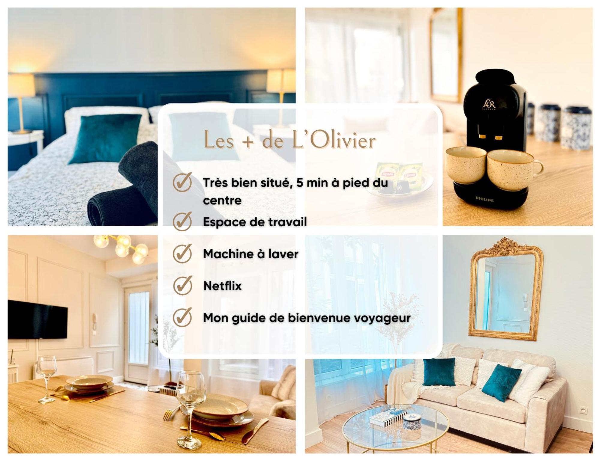 L'Olivier - Netflix - Bureau - Proche Centre Troyes Apartment Luaran gambar
